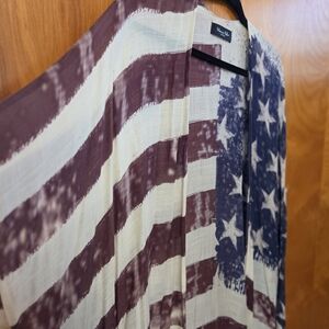 American Flag Kimono Cardigan